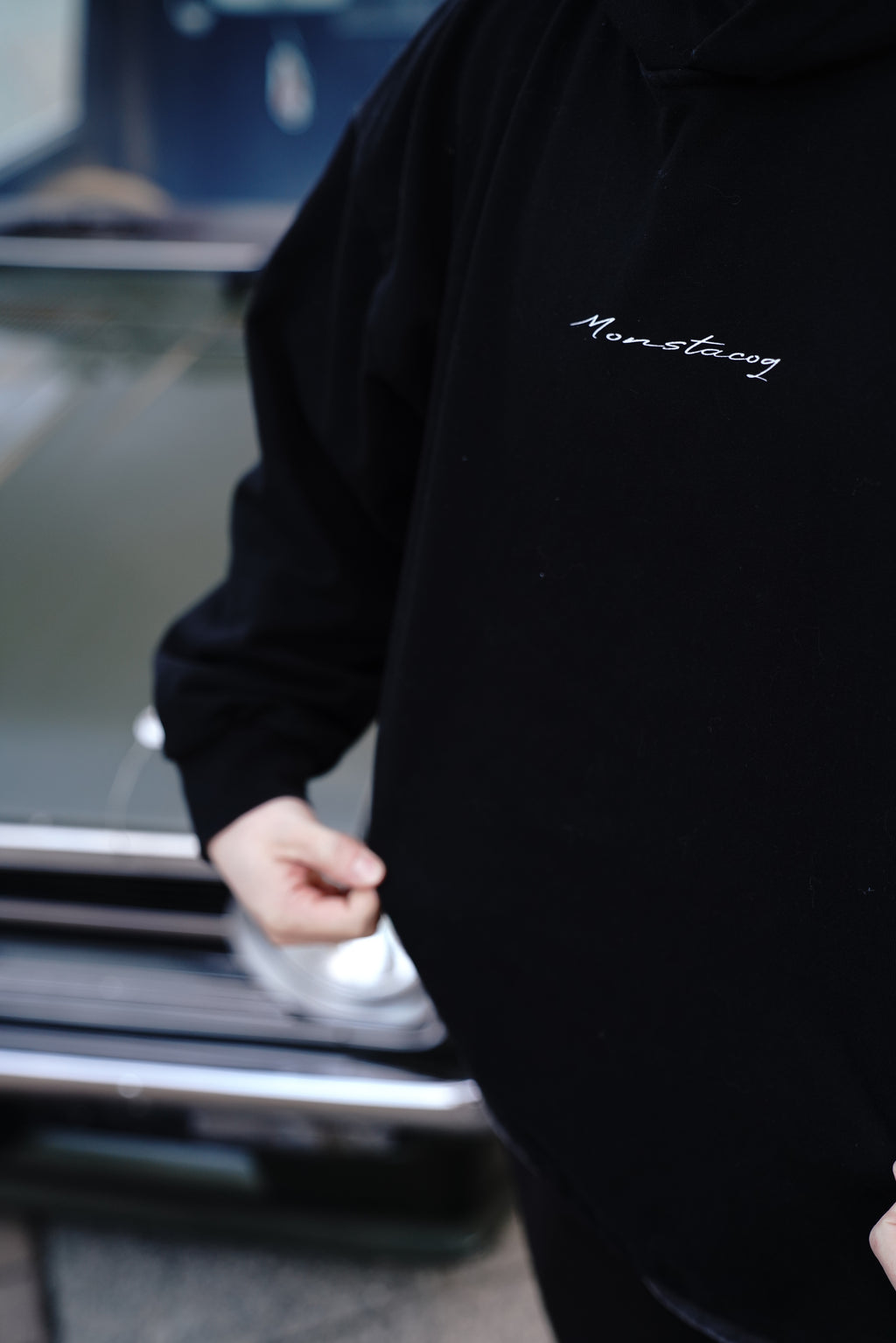 Essential Heavyweight Oversized Drawstring - Monstacoq Hoodie