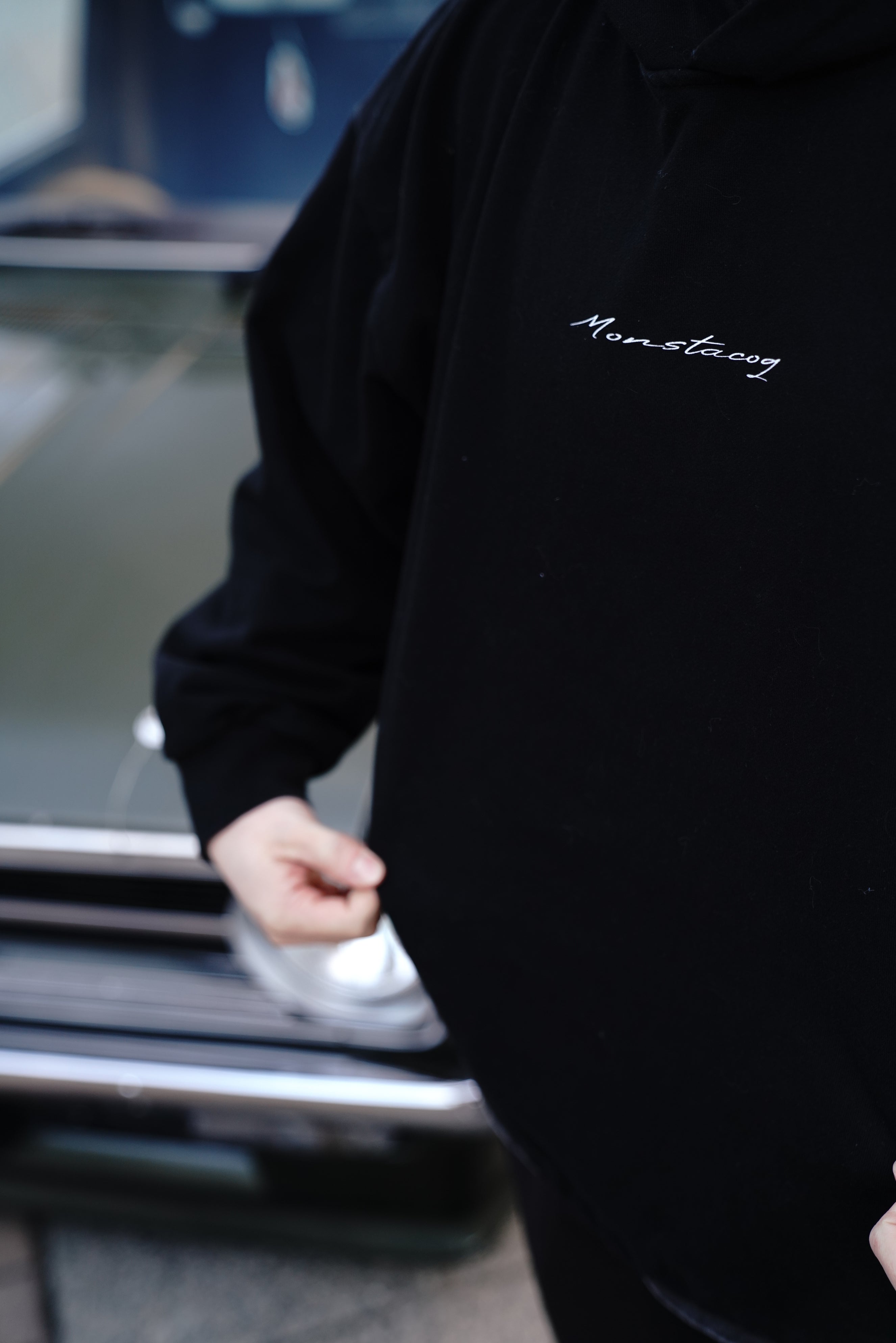 Essential Heavyweight Oversized Drawstring - Monstacoq Hoodie